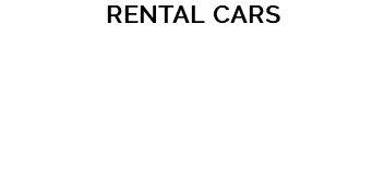 Rental Cars Need a car when you get to your destination. I will arrange a personal car or bus to fit you and your family needs. No matter the size of the group. I well find a vehicle the will accommodate your needs.